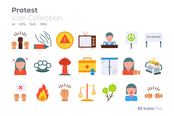 Protest Color Icon