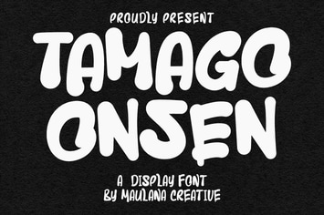 Tamago Onsen Display Font