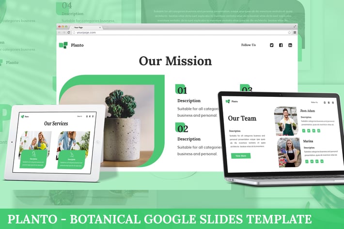 Planto - Botanical Google Slides Template