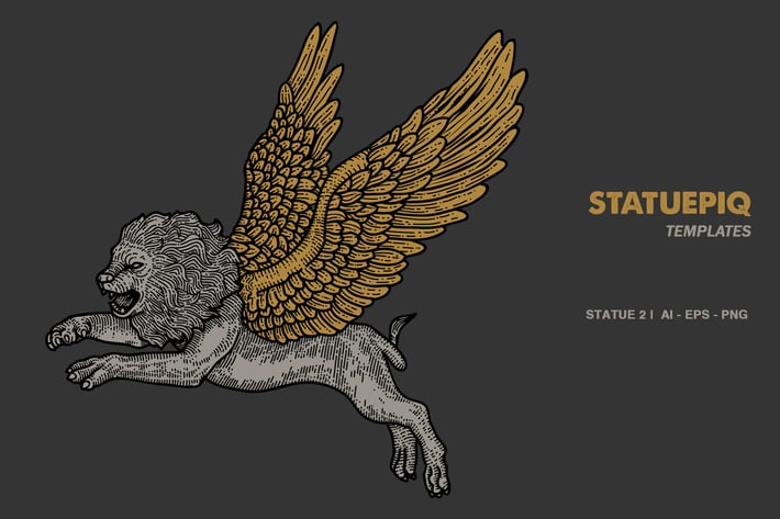Lion Vintage Illustration