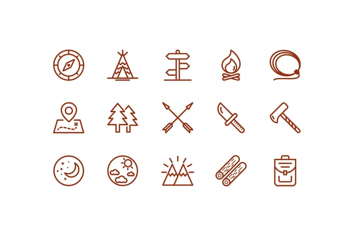 Camping Icons