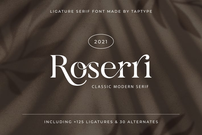 Roserri - Modern Ligature Serif
