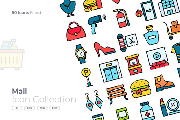 Mall Filled Icon