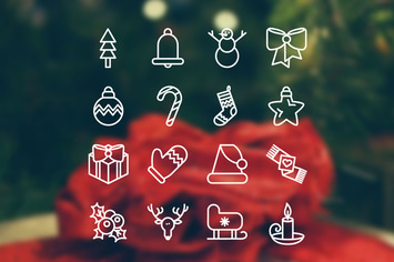 Christmas 16 Icons Set