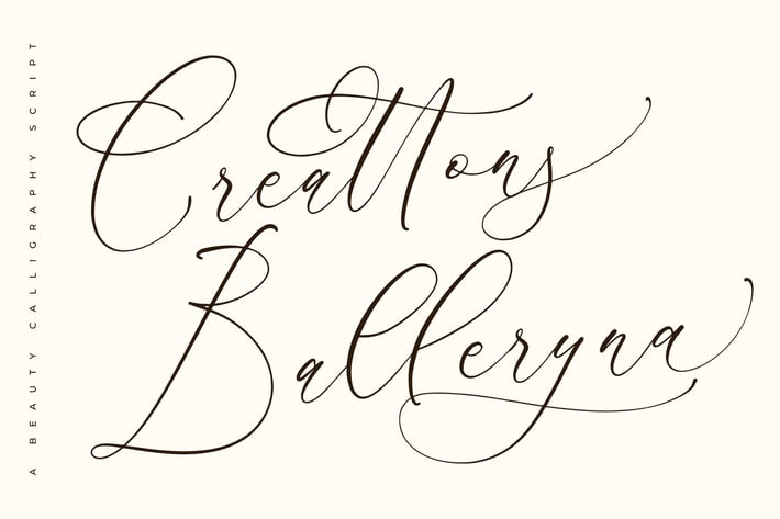 Creattons Balleryna Calligraphy Script Font