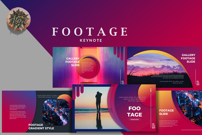 Footage Gradient - Beautiful Creative Keynote 