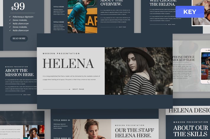 Helena - Fashion Keynote Presentation Template