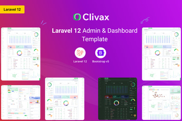 Clivax - Laravel 12 Admin & Dashboard Template