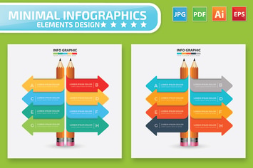 Pencil Infographic Design