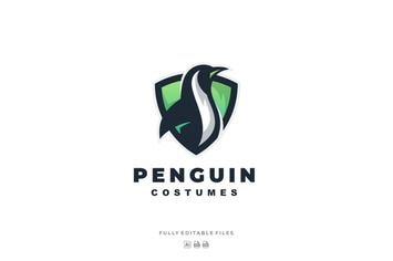 Penguin Sports and E-sports Style Logo Template