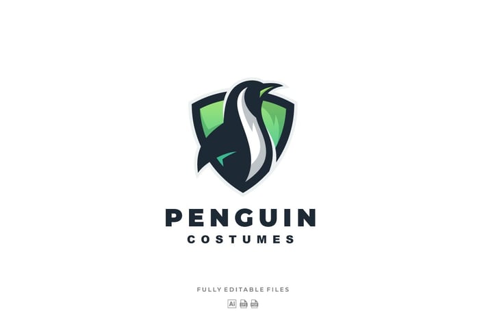 Penguin Sports and E-sports Style Logo Template