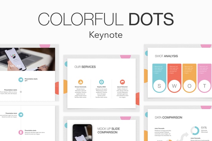 Colorful Dots Keynote Template