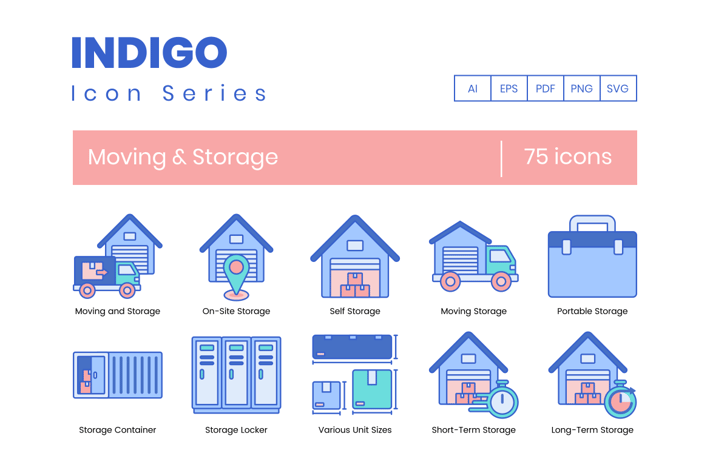 75 Moving & Storage Icons