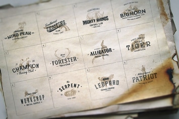 12 Retro Logo Badges vol.1