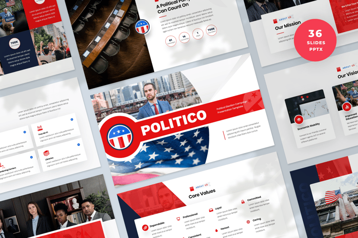 Political Election Campaign PowerPoint Template
