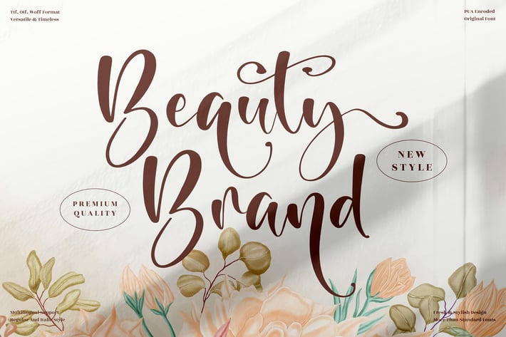 Beauty Brand Beautiful Script