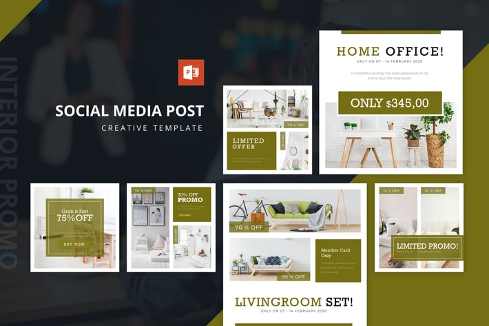 Interior Instagram Feed Powerpoint Template