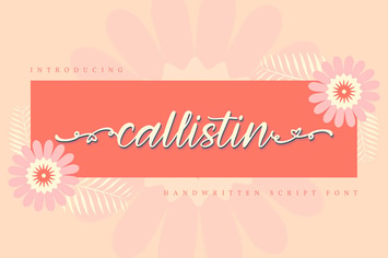 Callistin | Handwritten Script Font