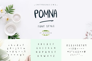 Pomna - Custom Handmade Font Style