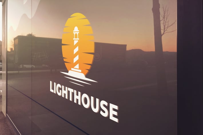 Sunset Street Glass Mockup