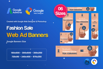 Product Sale Banners HTML5 D42 Ad - GWD & PSD