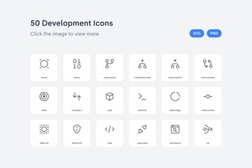 Development icons — Line