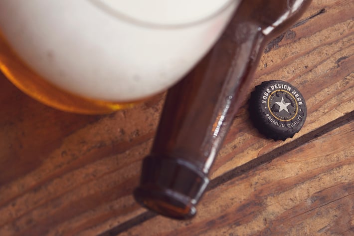 Bottle Cap & Cup Mockup
