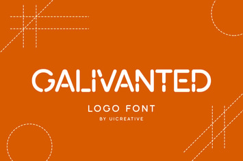 Galivanted Logo Stencil Sans Serif Font