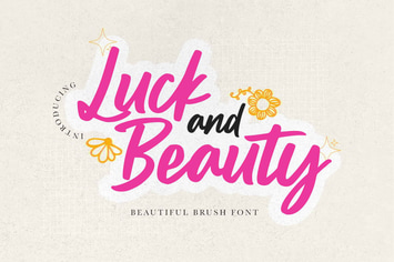 Luck and Beauty - Beautiful Brush Font