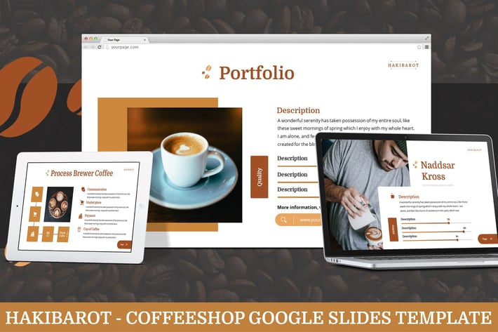 Hakibarot - Coffeeshop Google Slides Template