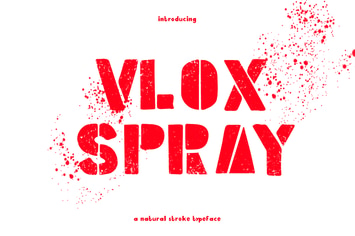 Vlox Spray - Hand Drawn Typeface