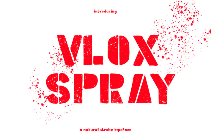 Vlox Spray - Hand Drawn Typeface