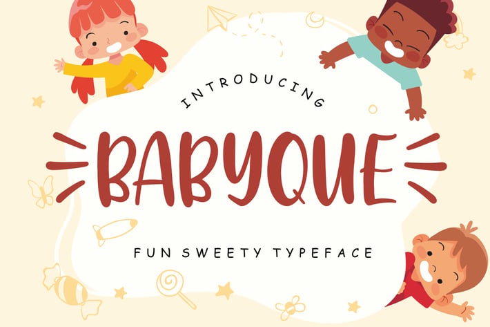 Babyque Fun Sweety Typeface