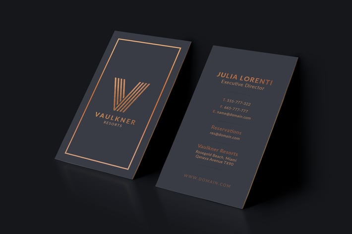 Luxury Resorts Business Card