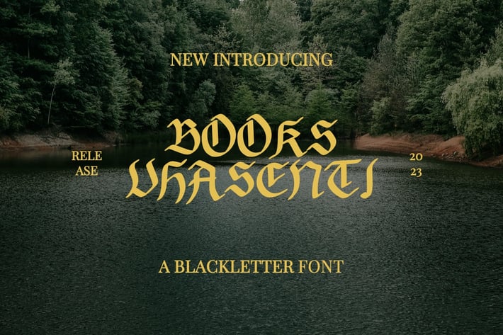 Books Vhasenti - Blackletter Font 