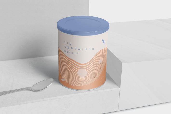 Tin Container Mockups