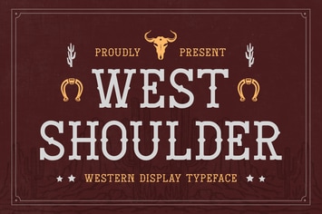 West Shoulder - Western Display Typeface