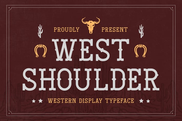 West Shoulder - Western Display Typeface