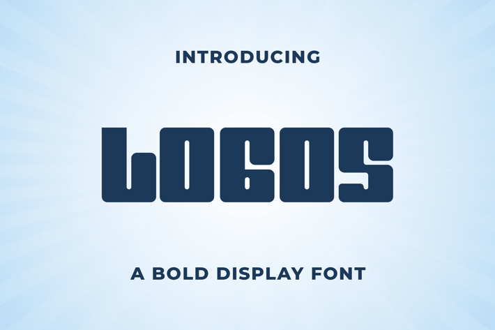 Logos - A Bold Display Font