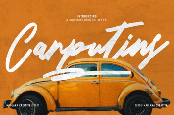 Carputins Signature Bold Script Font