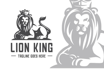 Lion King Elegant Logo Template