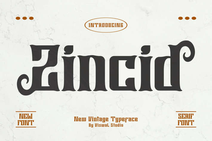 Zincid - Vintage Font