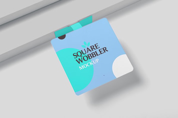 Square Wobbler Mockups