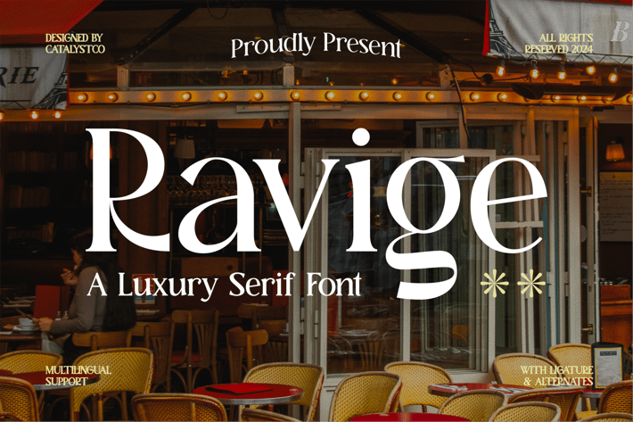 Ravige Luxury Serif Font 