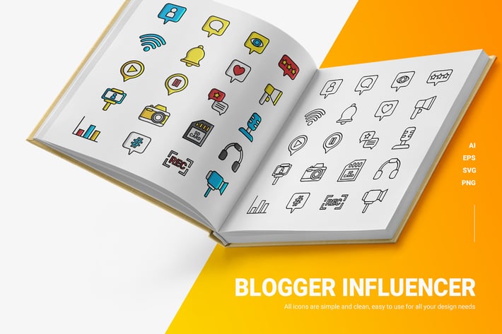 Blogger Influencer - Icons