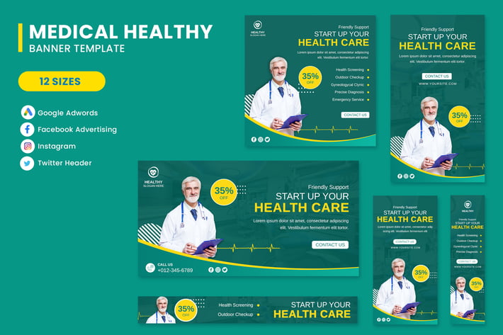 Medical Banner Set Template