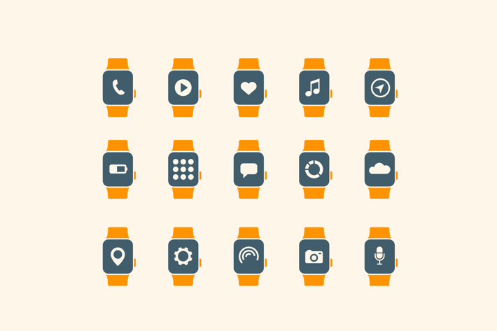 15 Smart Watch App Icons