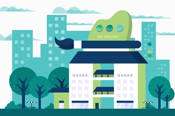 Art Gallery - Building Illustration