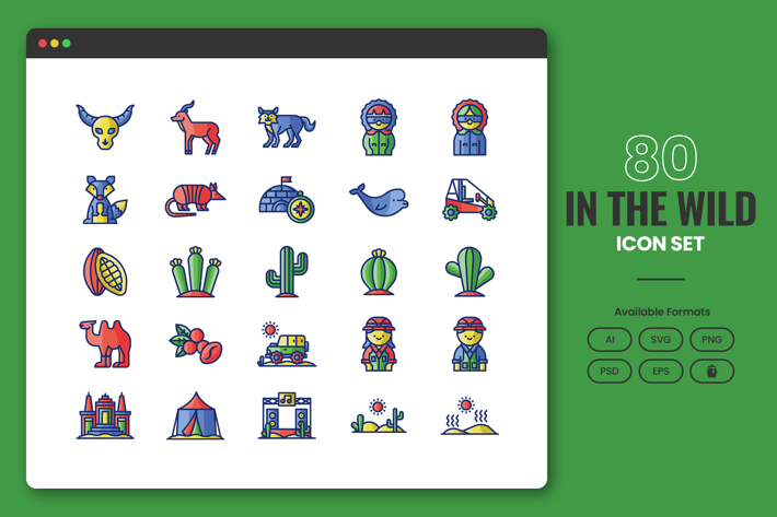 80 In The Wild Icons