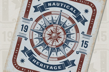 Vintage Nautical Heritage Typography
